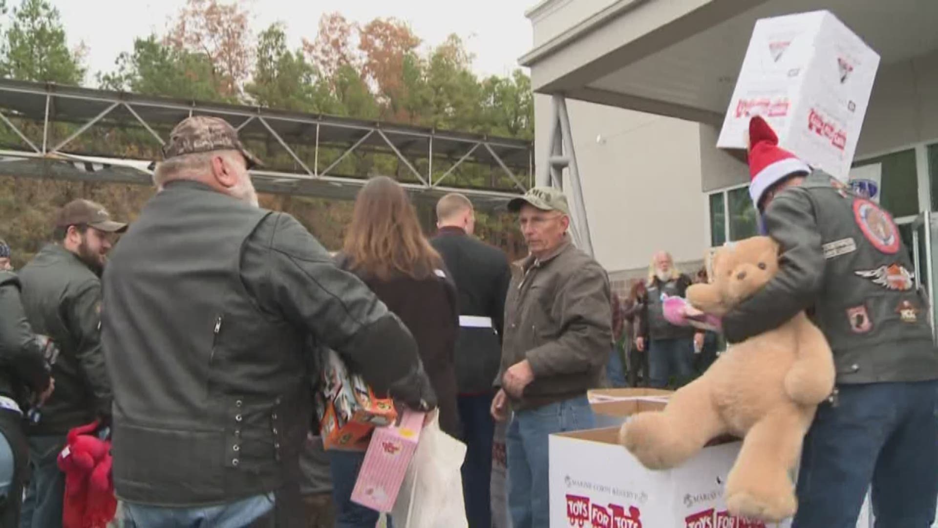 Bob Robbins has rallied bikers to come and donate toys for Christmas for years.