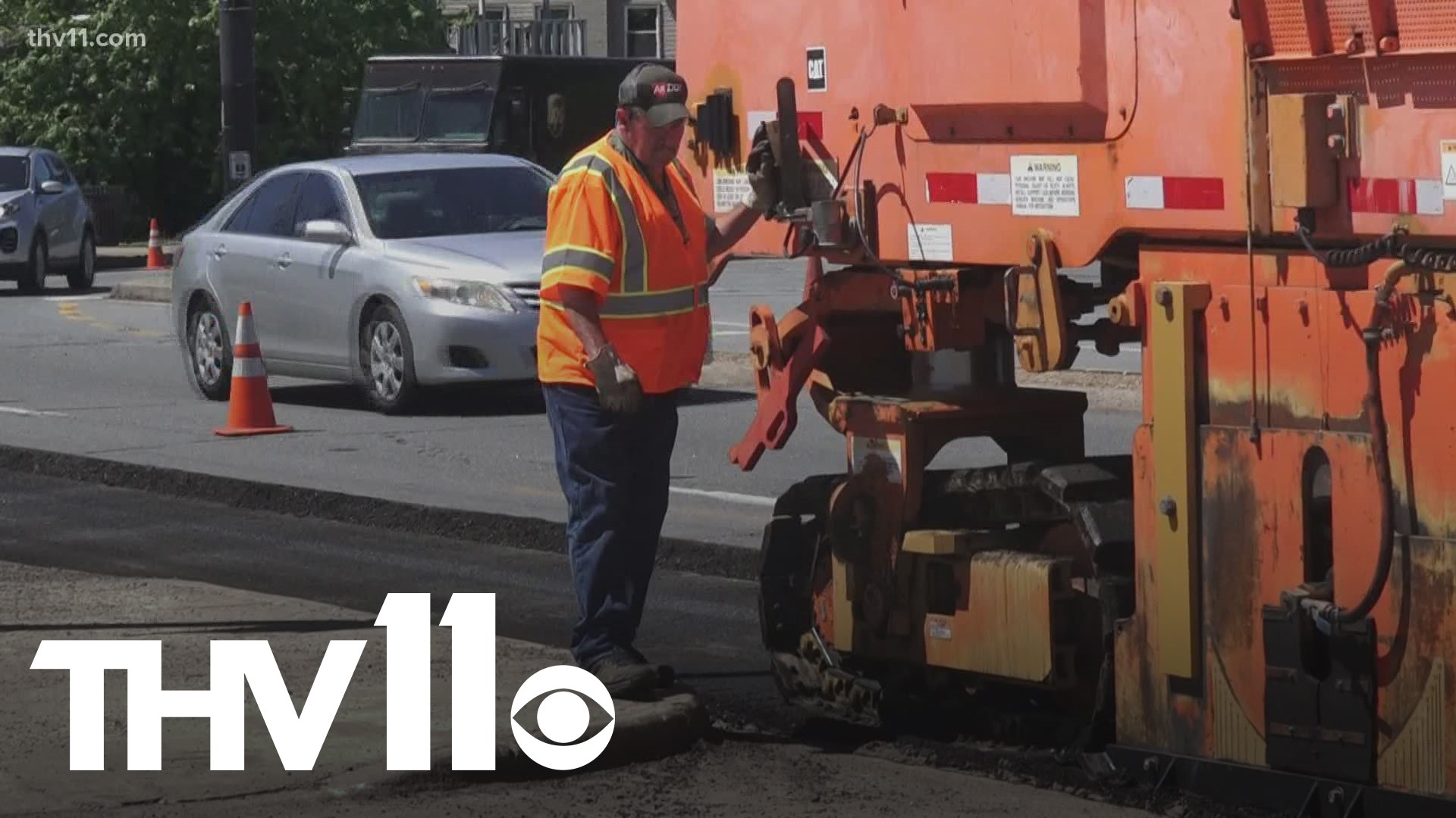 The Arkansas Department of Transportation began fixing potholes along the streets of JFK after business owners in the area expressed their concerns.
