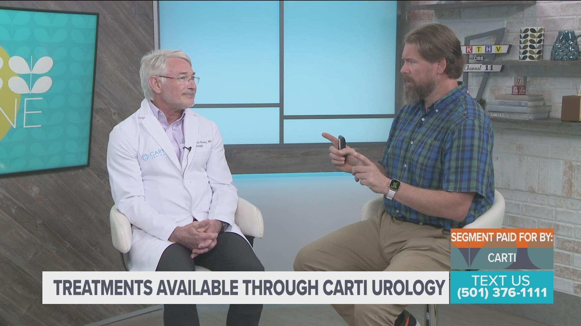 Dr. Keith Mooney from CARTI Urology tells us what treatments they offer.