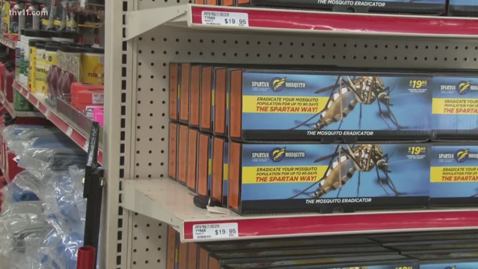 Mosquito product flying off shelves in Arkansas stores
