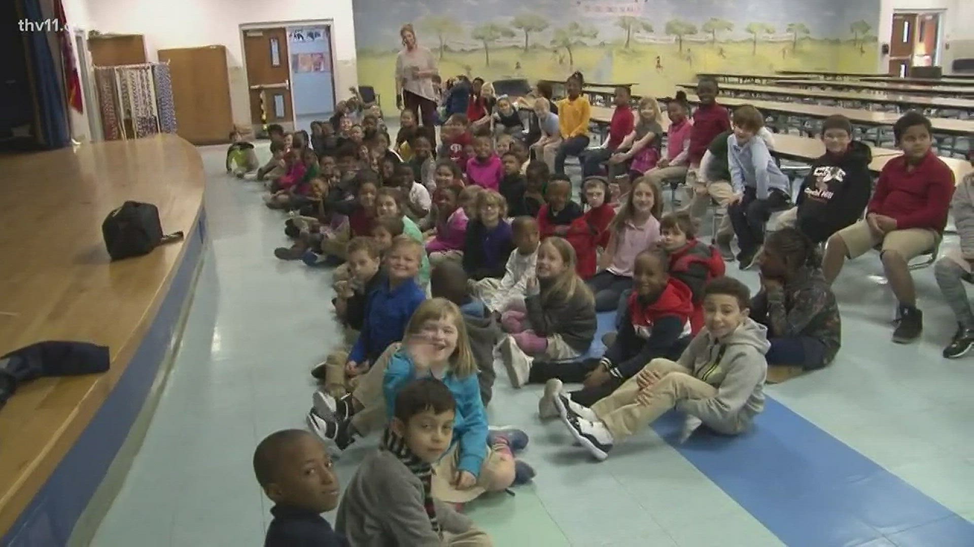 Second graders at Crystal Hill Elementary School learned about compliments with Craig O'Neill.