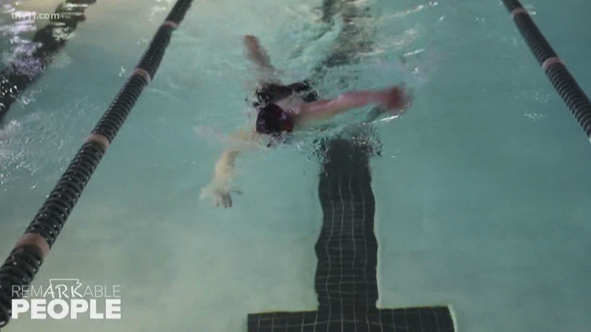 Special Olympian Becky Carter is an incredible swimmer!