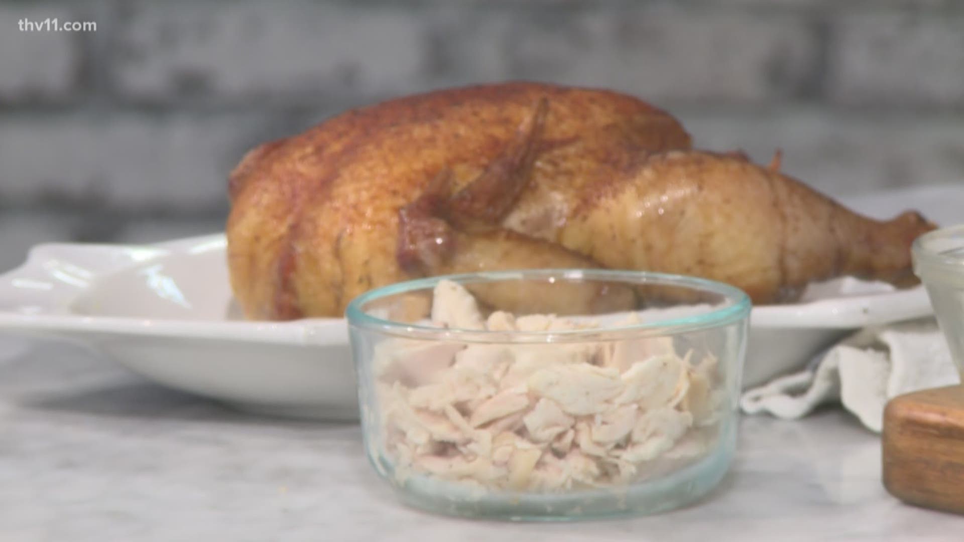 Chef Anthony Michael shows us how to make smoked chicken salad.