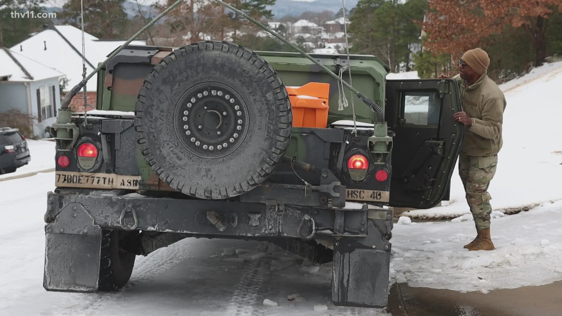 Arkansas National Guard begins active duty for the winter weather ...