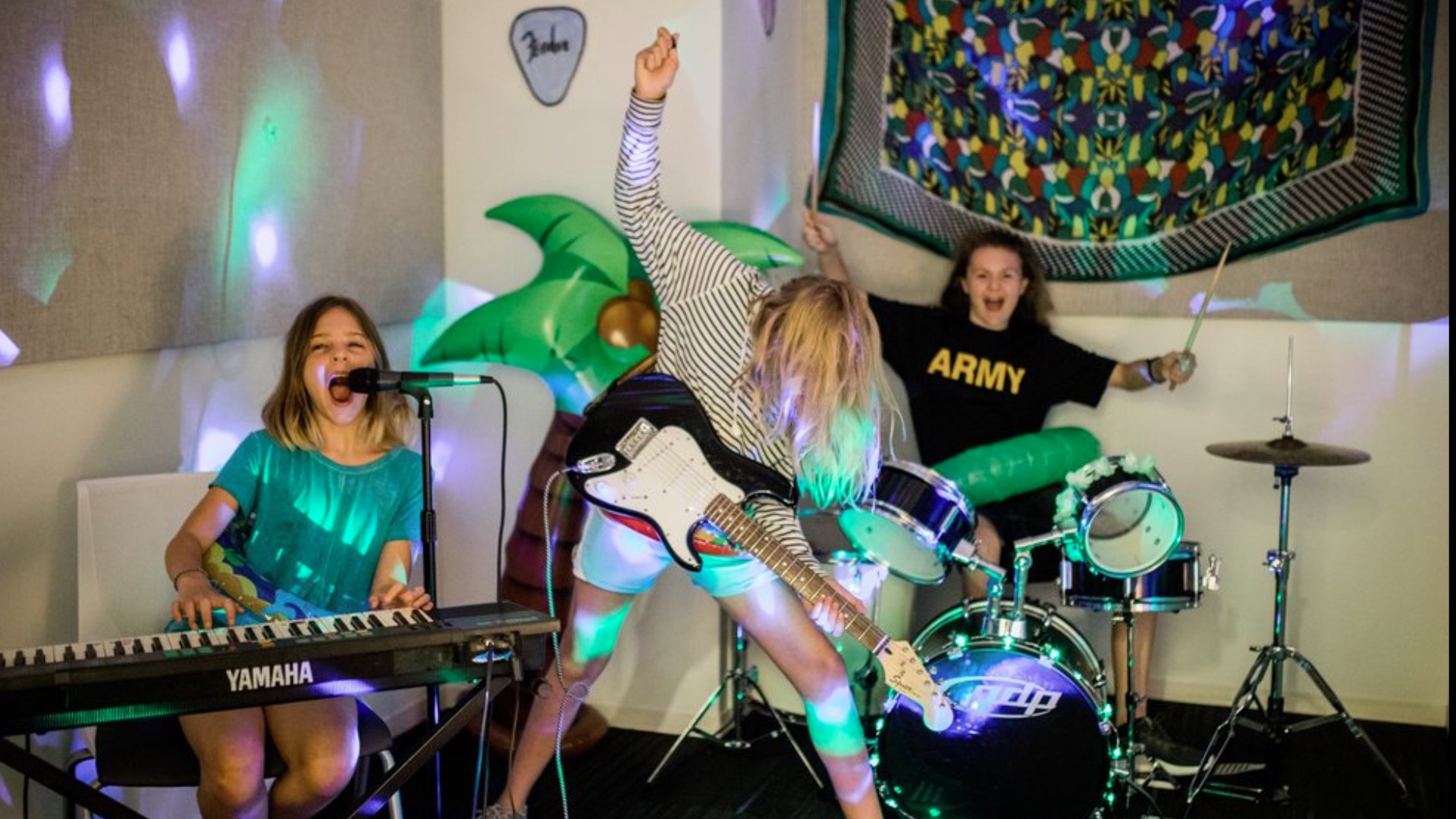 The summer camp is led by a group of female musicians, artists, and arts educators with decades of experience creating, performing, and teaching.