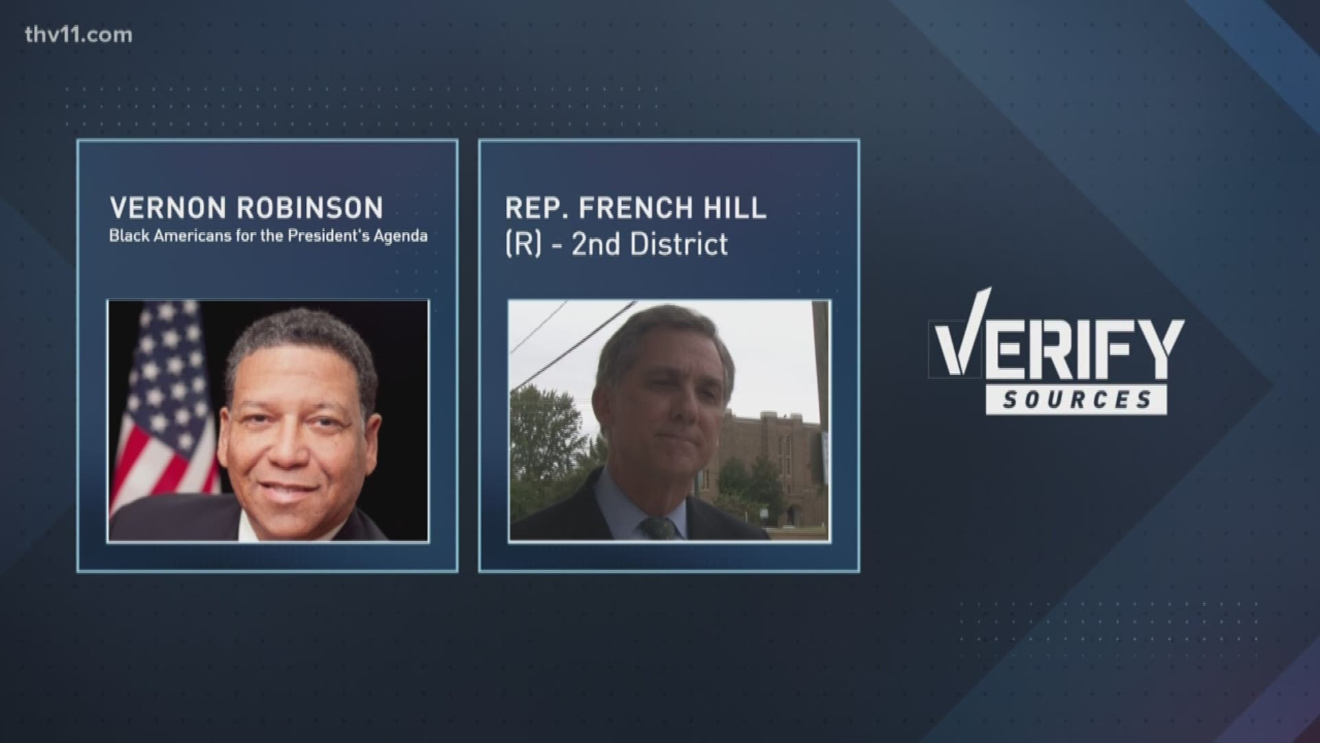 The ad is aimed at African Americans and is being denounced by Representative French Hill as racist.