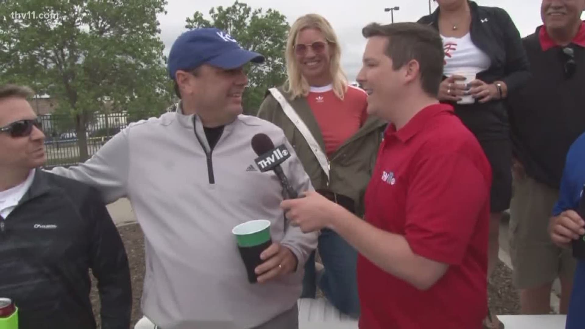 Hayden Balgavy tailgates with fans ahead of Florida game