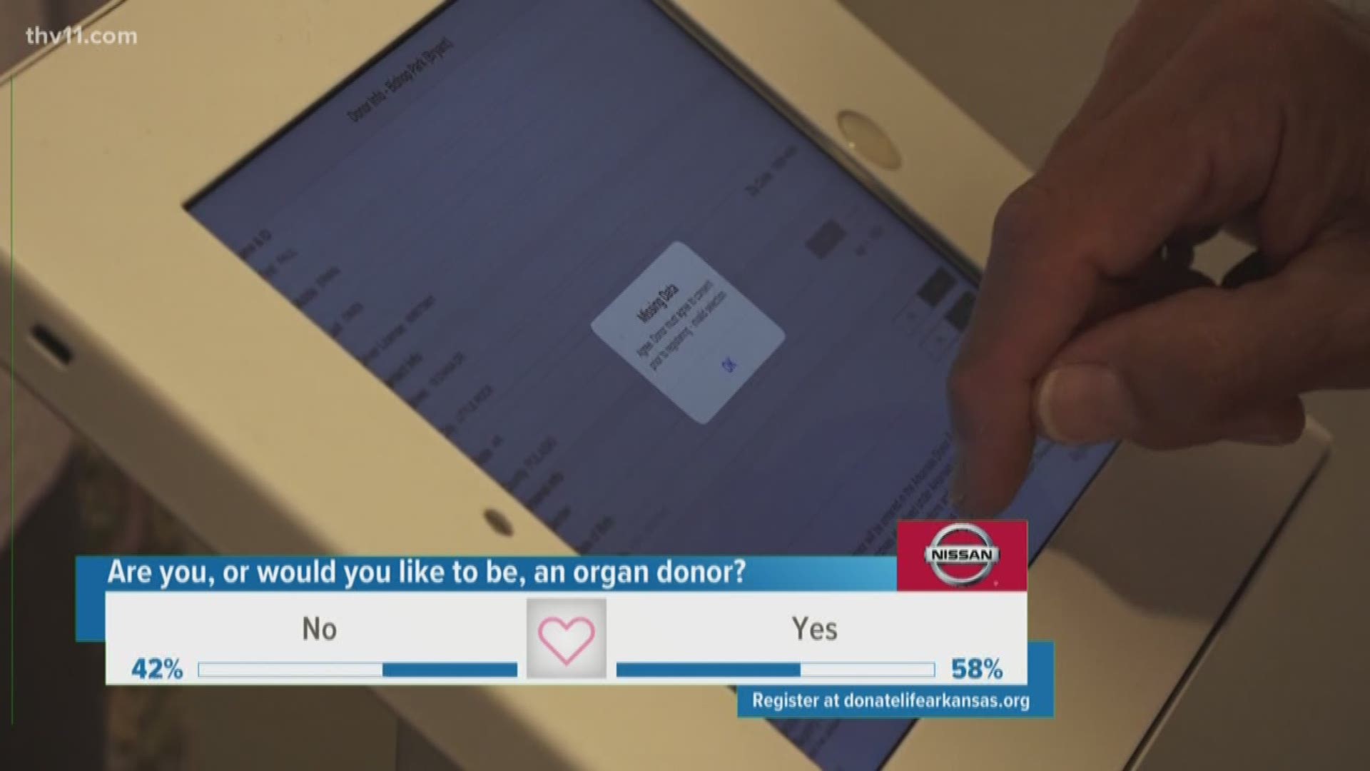 Organizations work to restore lives through organ and tissue donation. But to succeed, more donors are needed. That's why ARORA created these new kiosks.