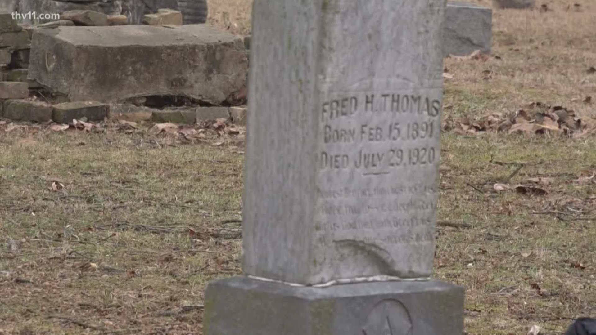An old cemetery in North Little Rock is using new technology to bring it back to life. Or at least the parts we can see here above ground.