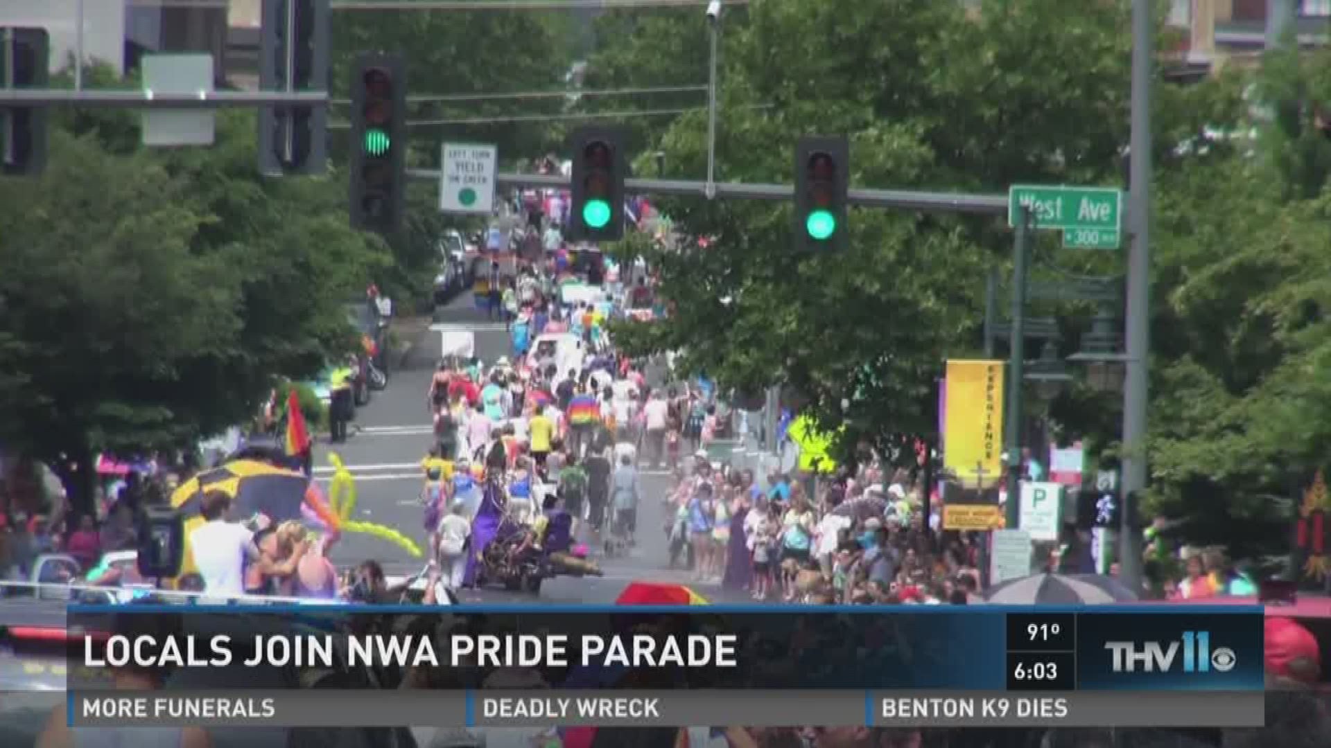 People gather for NWA pride celebration