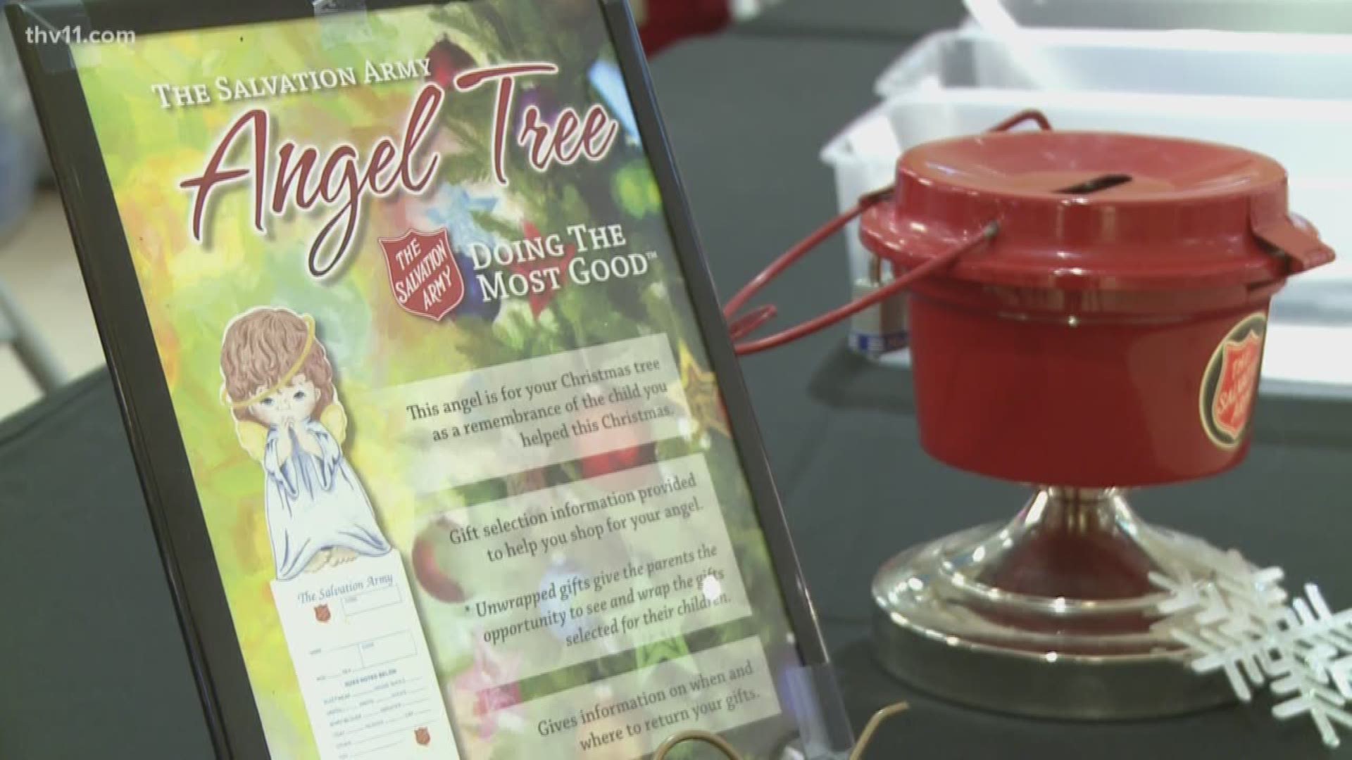 We're just a little over two weeks away from Christmas and organizers for the salvation army's angel tree program say they're needing help, now, more than ever.