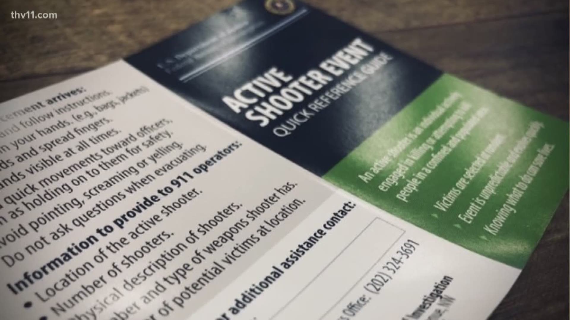 Bosses and employees in North Little Rock are getting training you likely won't learn in business school--how to handle an active shooter.