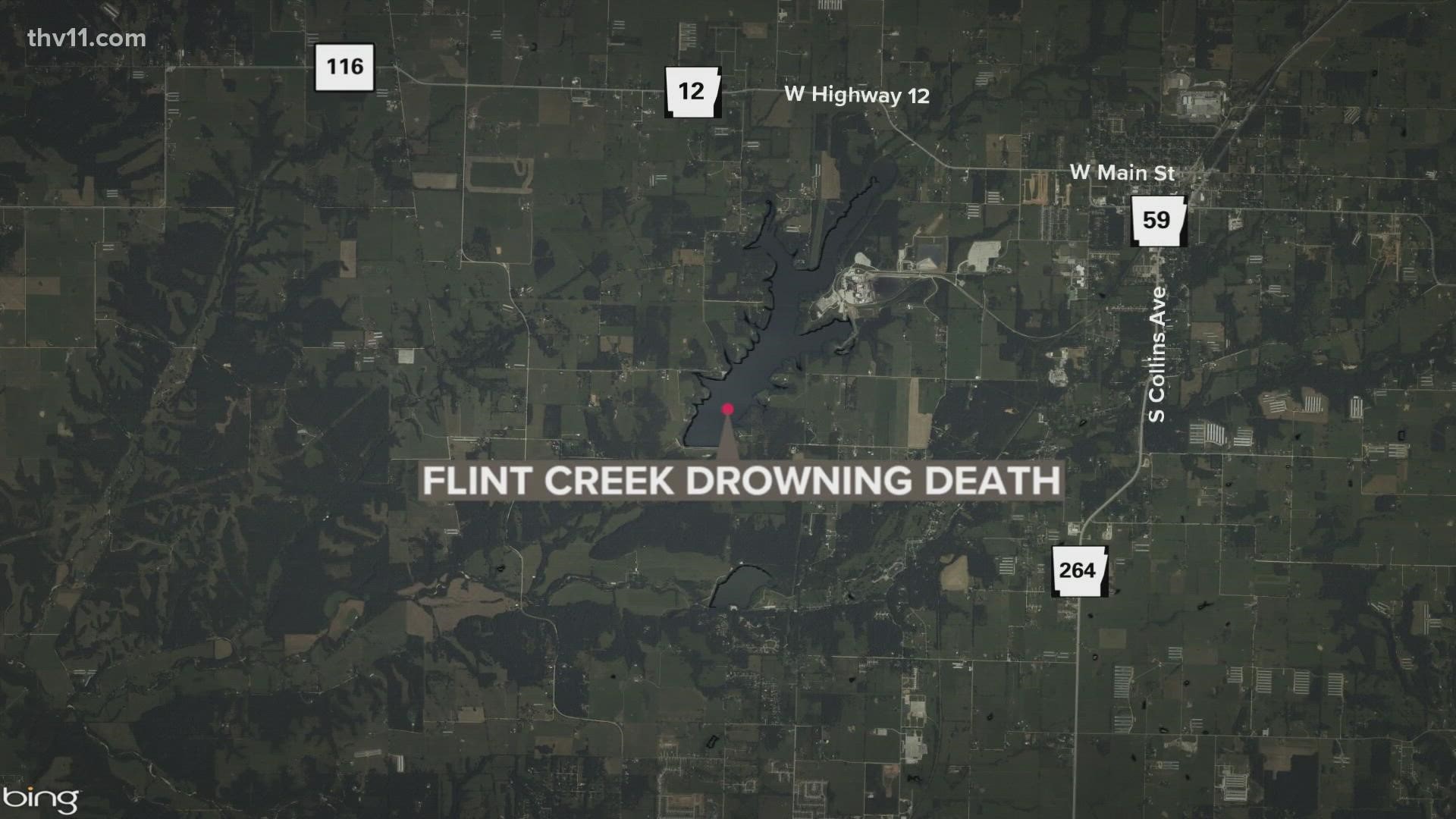 The incident happened over the Memorial Day weekend at Flint Creek, near Siloam Springs, Arkansas.