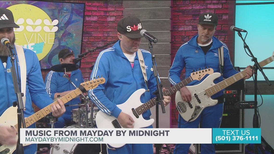 Jamming out with Arkansas-based band 