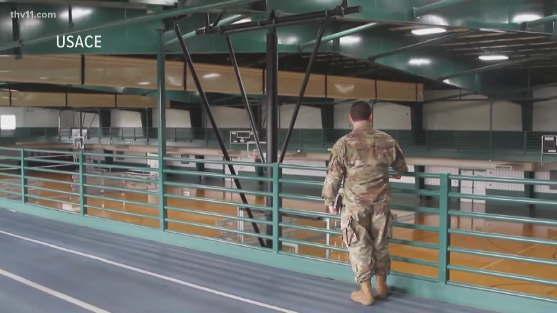 A huge concern in hot spots across the nation is the possibility of running out of hospital beds. The military is helping to make sure that won't happen in Arkansas.