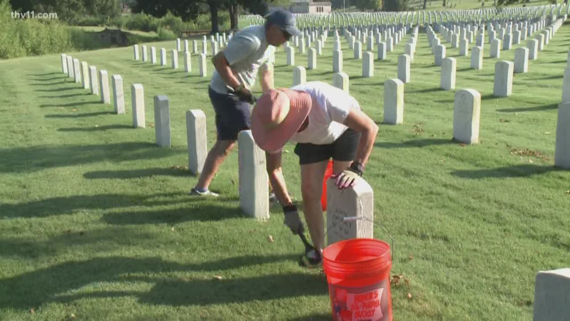 'Carry the Load' honored those killed in 9/11 at the Little Rock National Cemetery with a day of volunteering.
