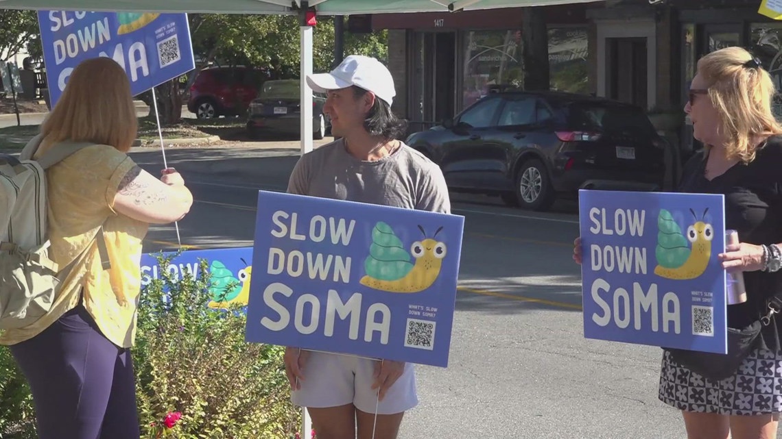 'Slow Down SoMa' | Little Rock traffic-calming project being installed ahead of Fiesta En SoMa
