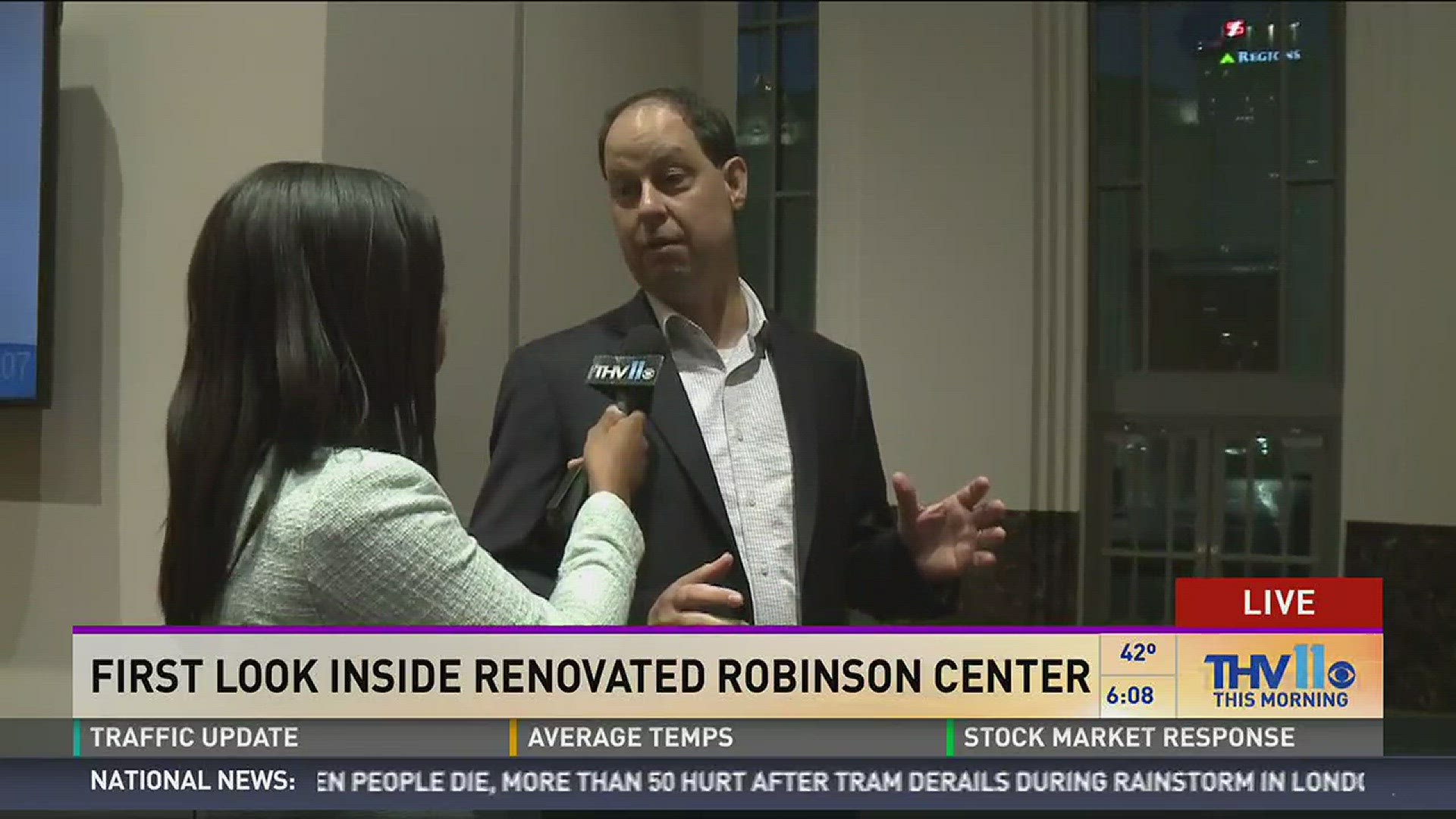 THV11's Raven Richard was live at the newly renovated Robinson Center before the ribbon-cutting