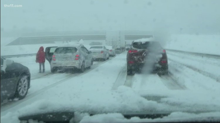 Arkansans stuck on road as record snow passes through Virginia