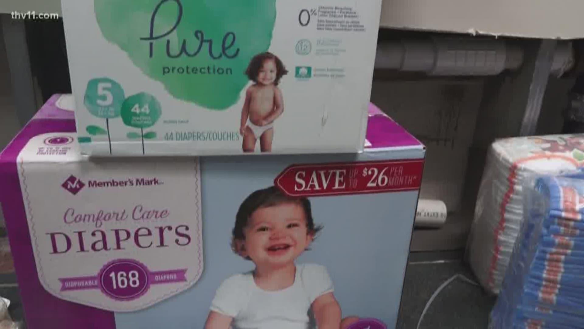 Diaper bank opens in Little Rock to provide for families in need