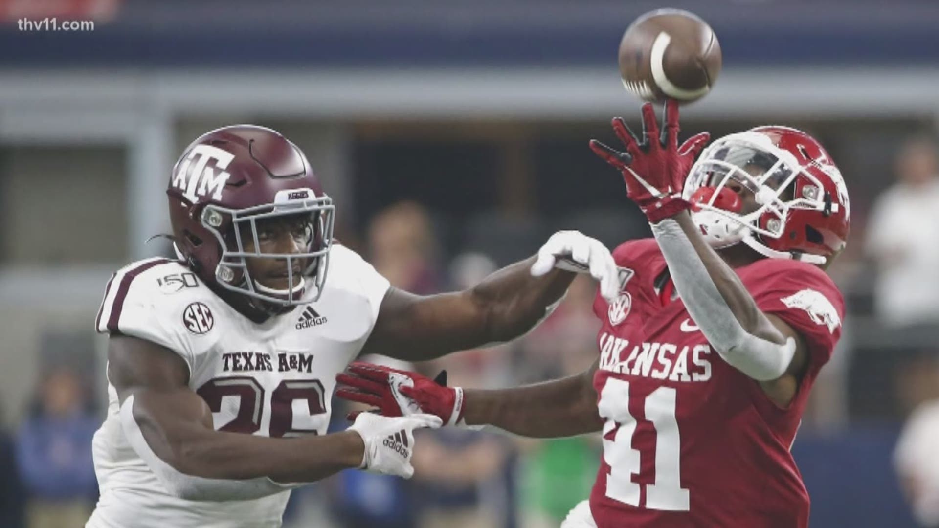 Arkansas falls to Texas A&M, 31-27