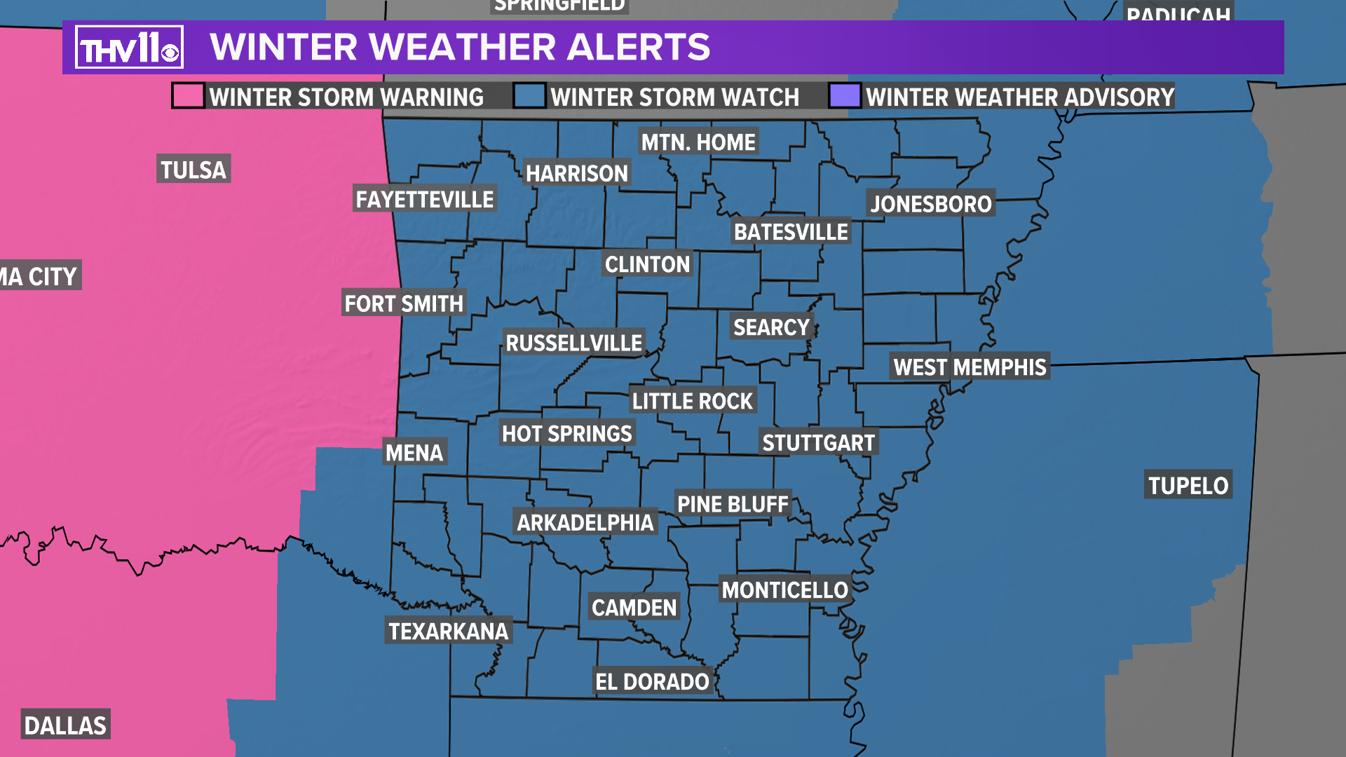 What to expect for winter weather in Arkansas this week | thv11.com