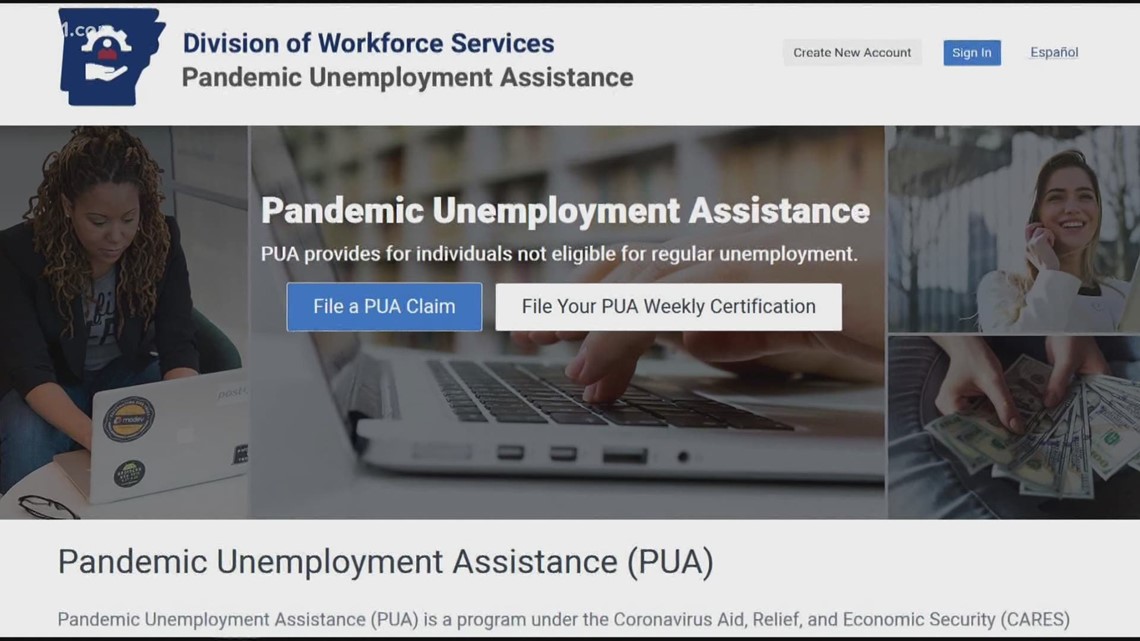 Arkansas Pandemic Unemployment Assistance website online