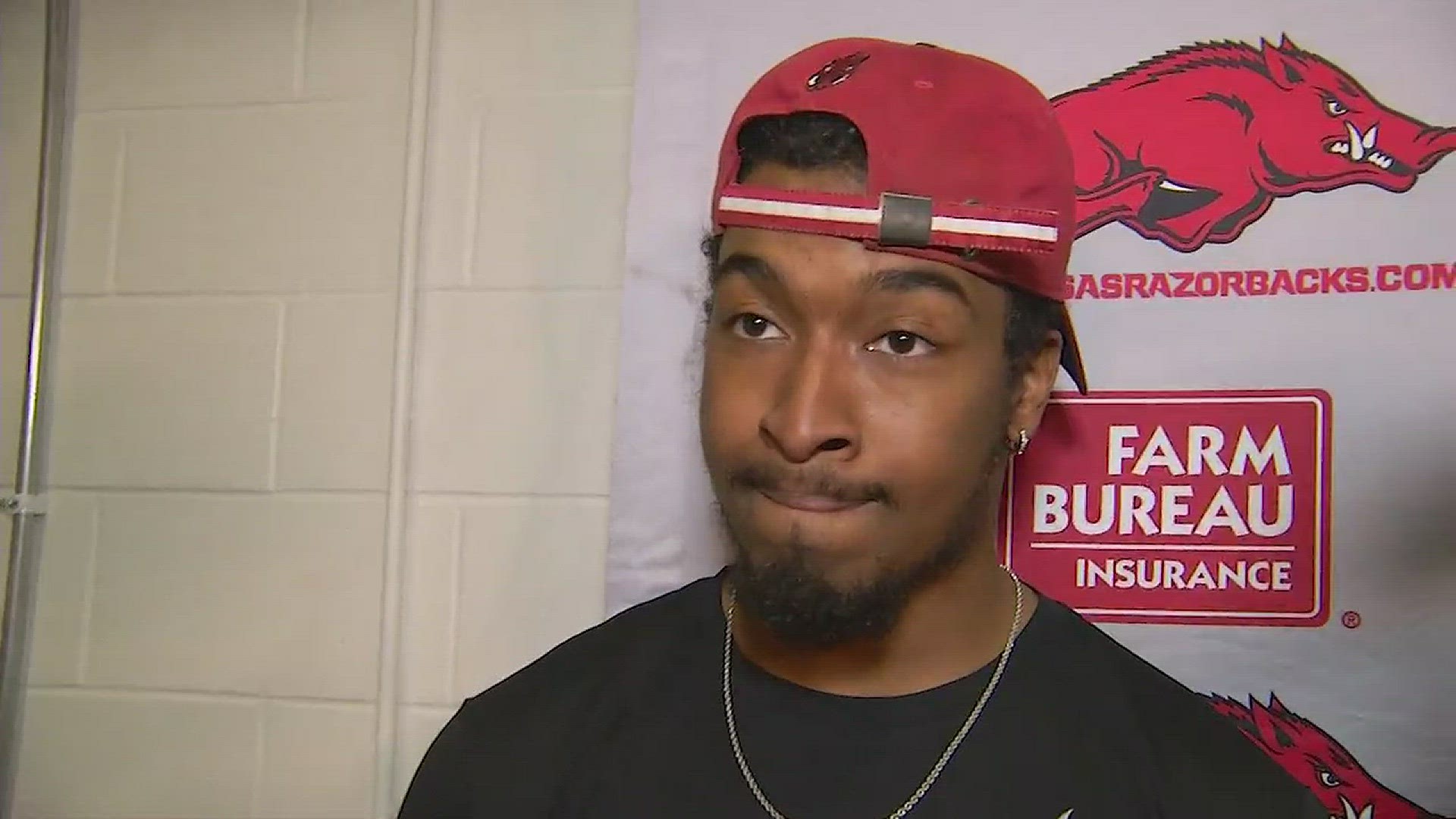 Arkansas football players speak after first Spring practice