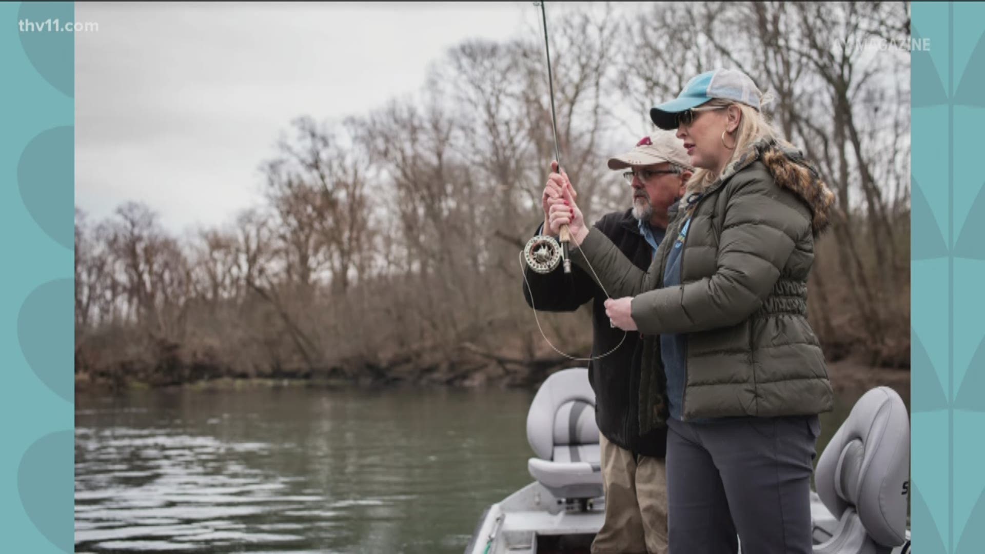 AY Magazine Publisher Heather Baker learned to fly fish for the March issue.