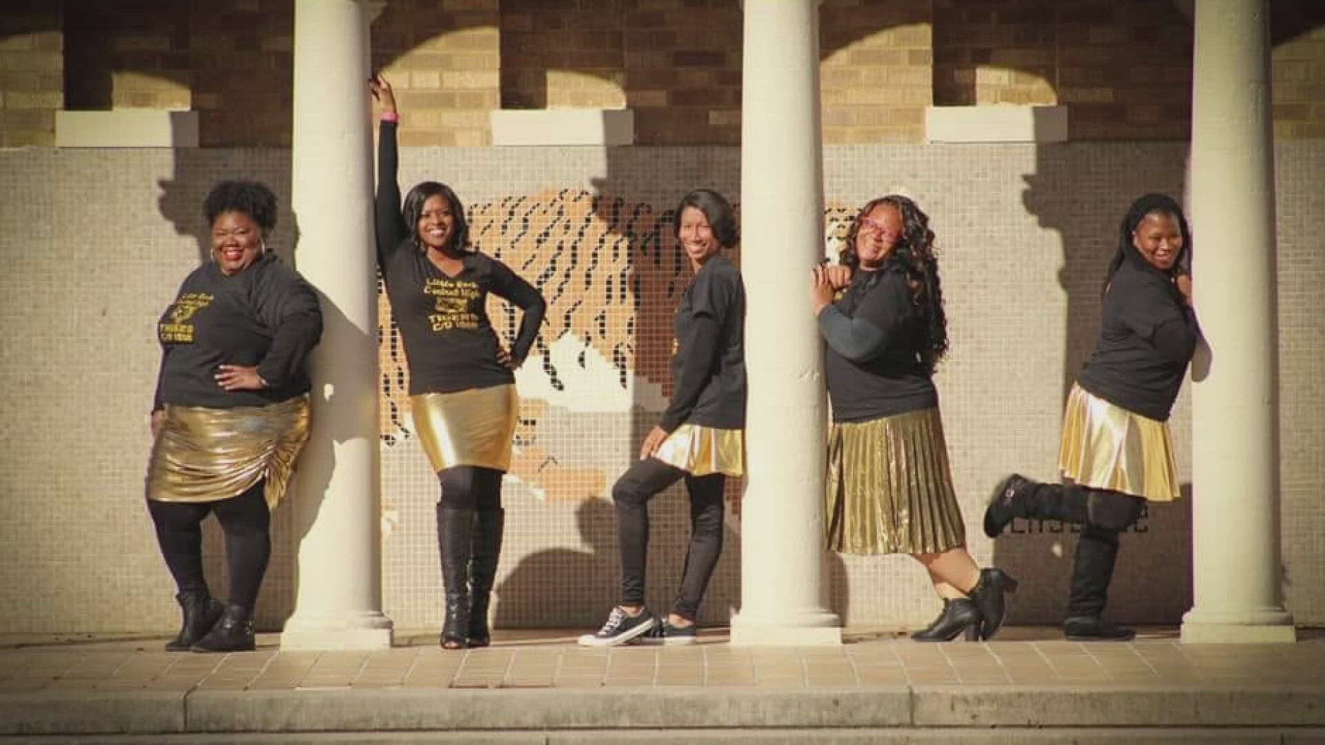 Each year, the upperclassmen at Little Rock Central High get to show off their school spirit with a special dress code featuring gold lamé metallic and black.