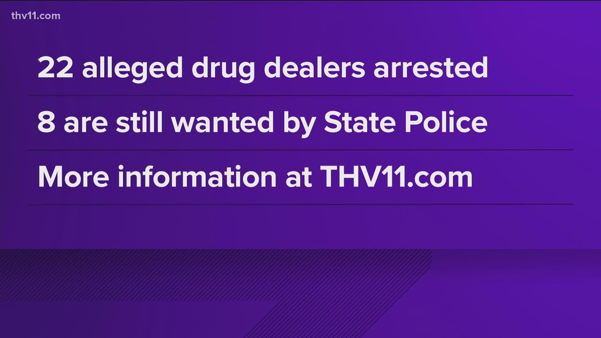 Undercover buyers spent 11 months on a narcotic sting operation that led to 30 arrest warrants. Officers are asking for your help finding the remaining 8 suspects.