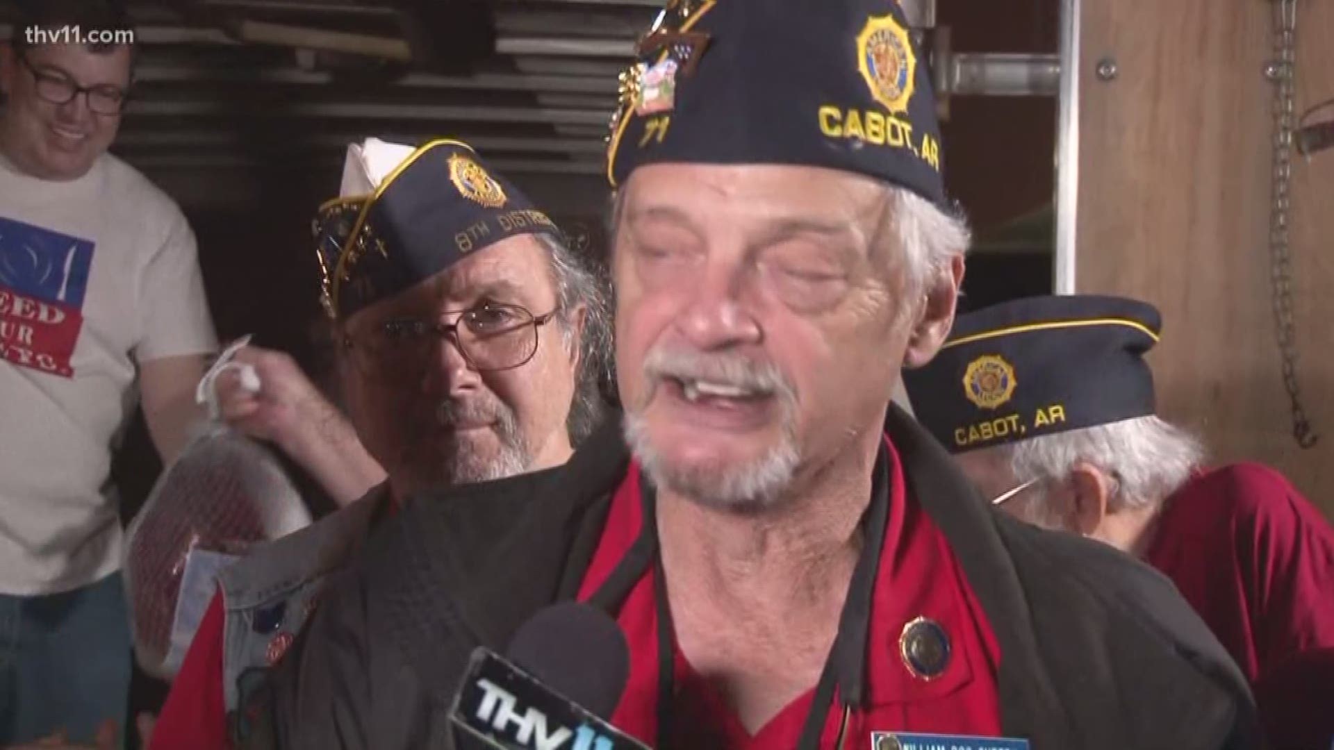 THV11's Craig O'Neill talks to the American Legion about their support to help feed veterans for the holidays.