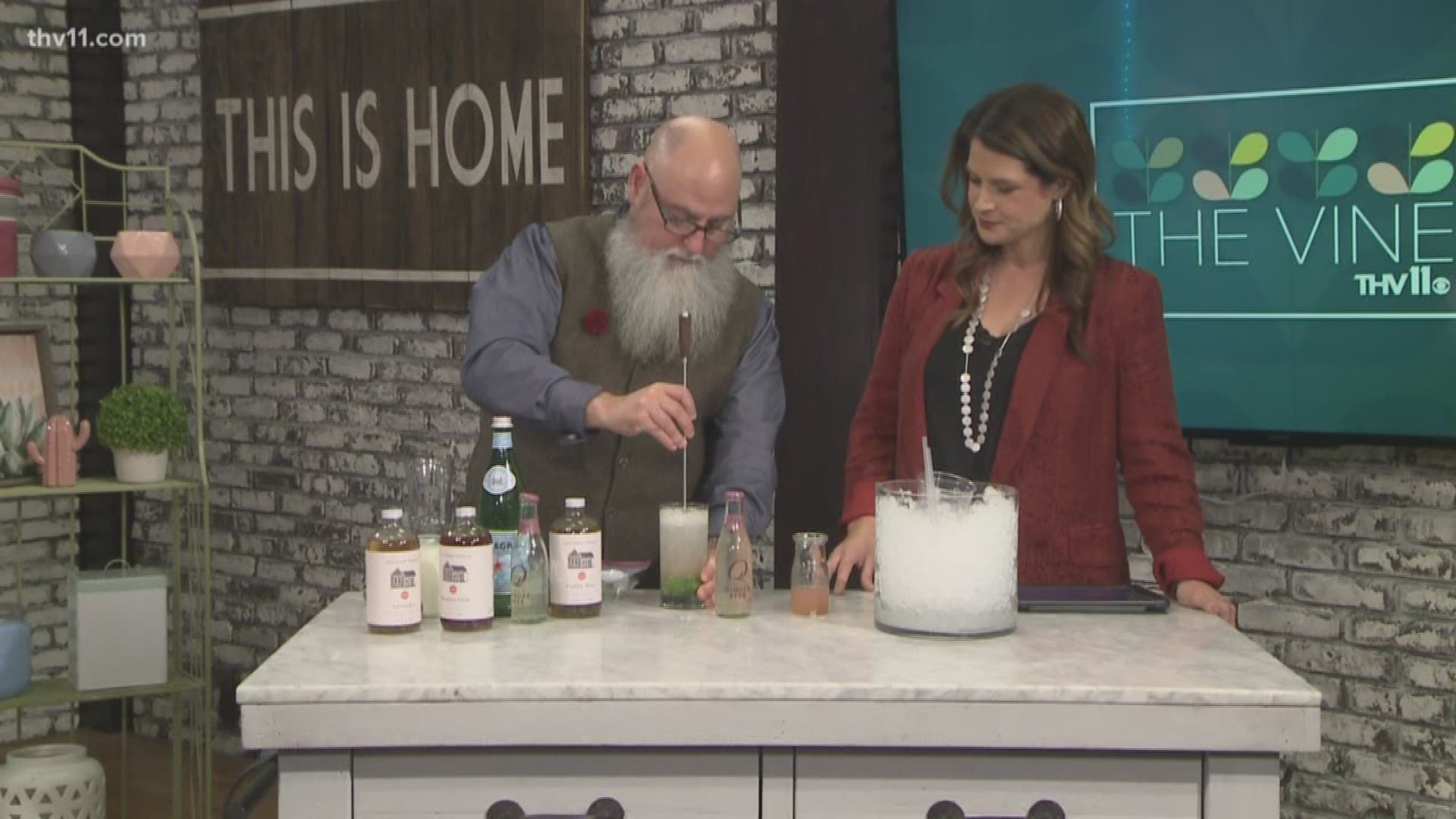 Mixologist Mark Hooper with The Pizzeria in the Heights showed us some popular mocktails for Dry January. It's the month that people ditch alcohol after the busy holiday party season.