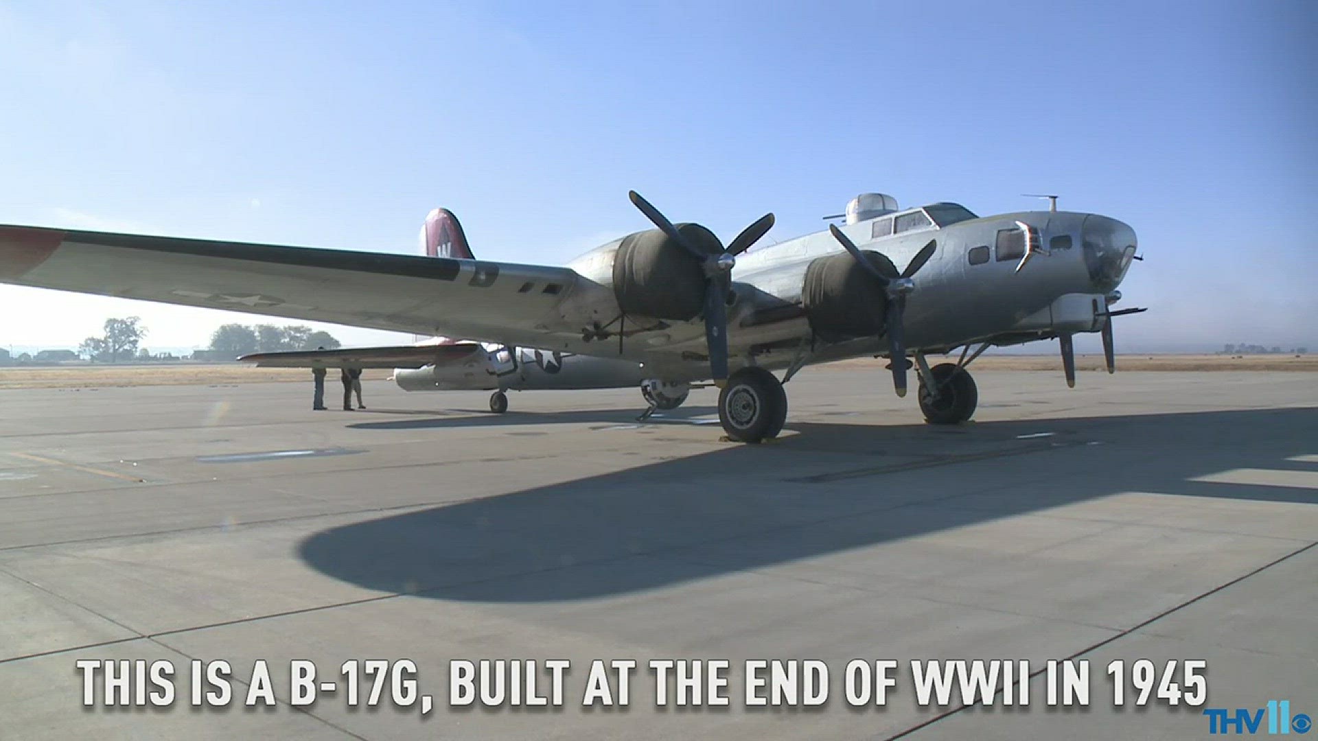 A bomber plane from World War II is in Conway for Veterans Day. You can take ground tours and flights.