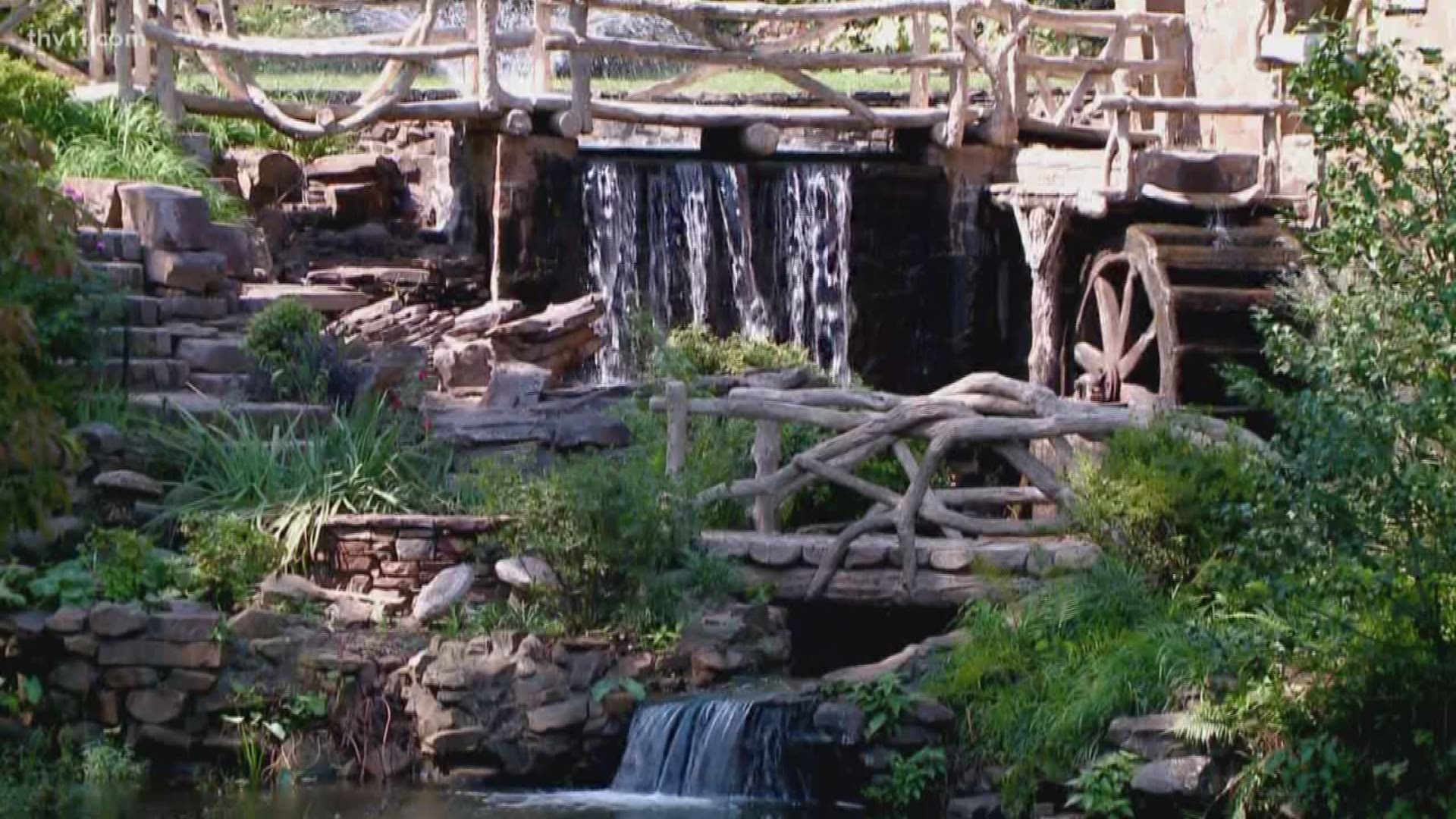 The Old Mill in North Little Rock took a step toward being back open to visitors, as workers began installing new piping and energy-saving power supplies for the waterfall.