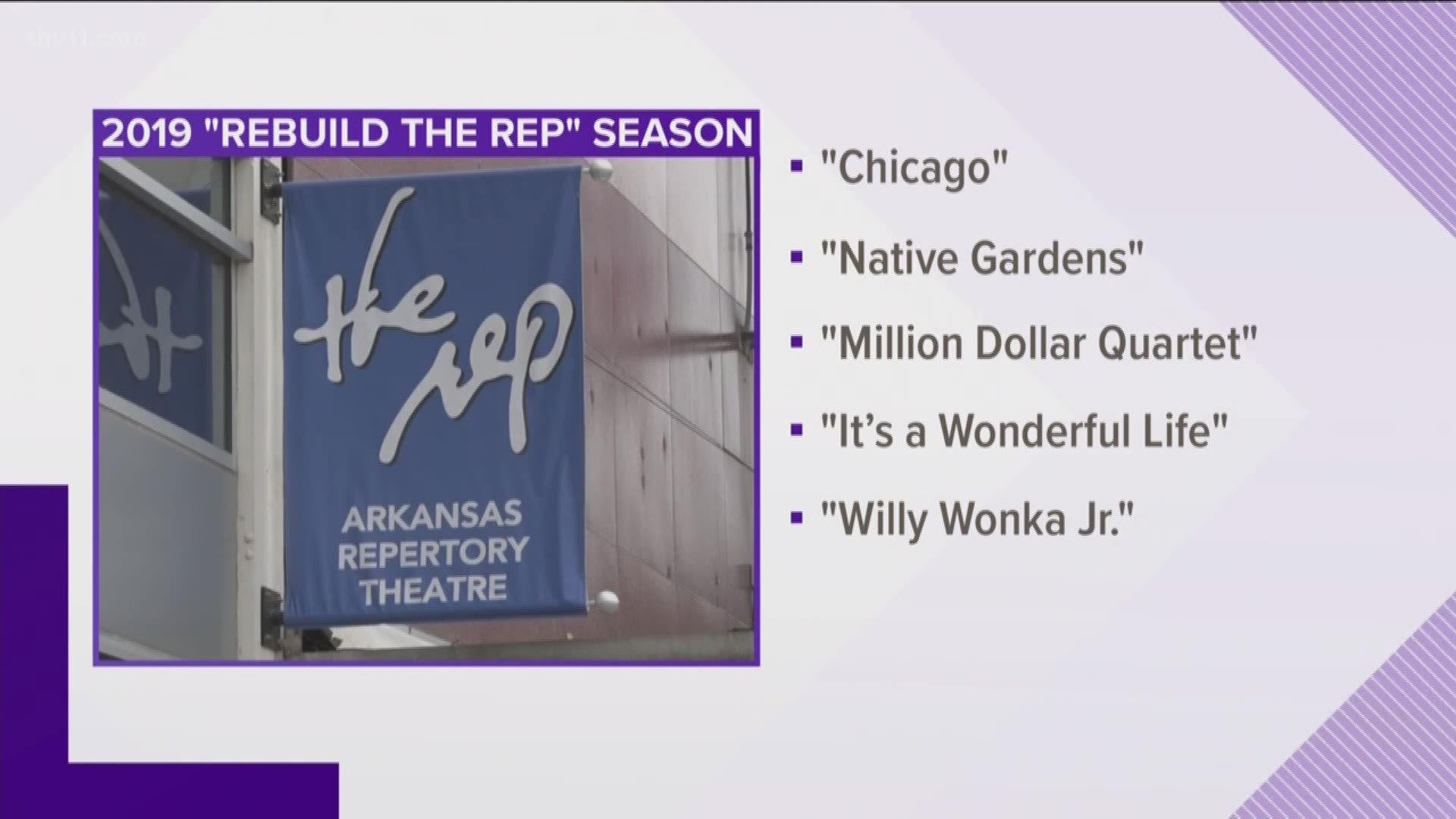 Big news, y'all! The Arkansas Repertory Theatre is announcing their new lineup. The new season marks the return of The Rep after productions were suspended in April because of funding shortages.