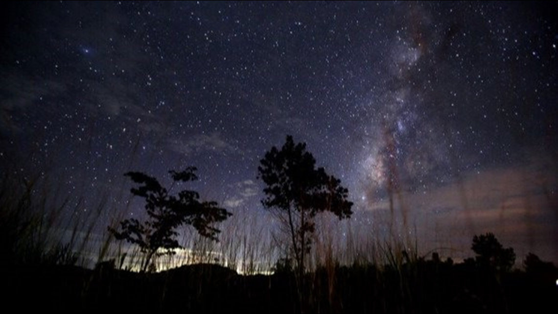 What is the 'Perseid Meteor Shower' and how can I see it in Arkansas