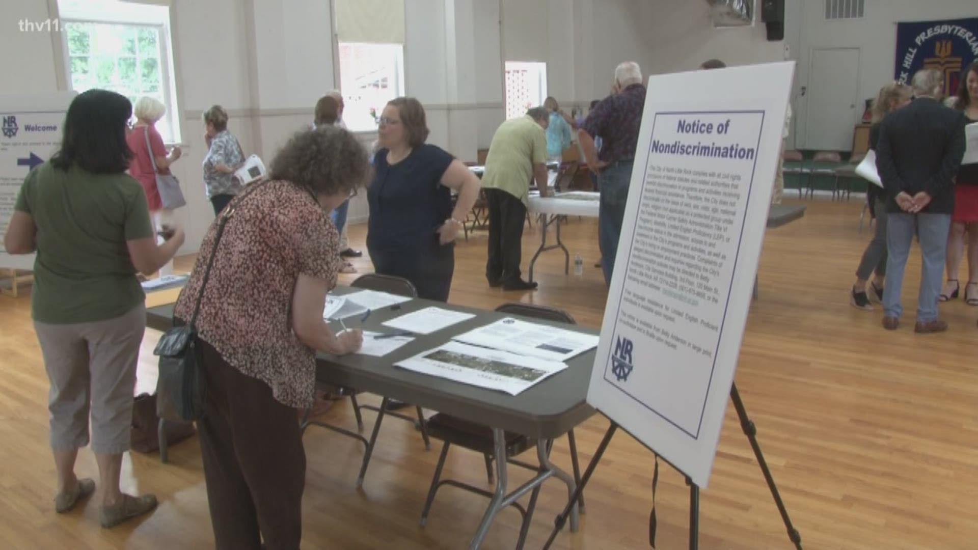 Engineers presented their plans for a new Park Hill during a public meeting in North Little Rock.