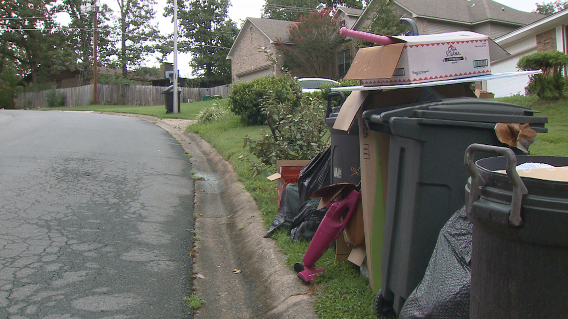 Why is some garbage not picked up in North Little Rock 11