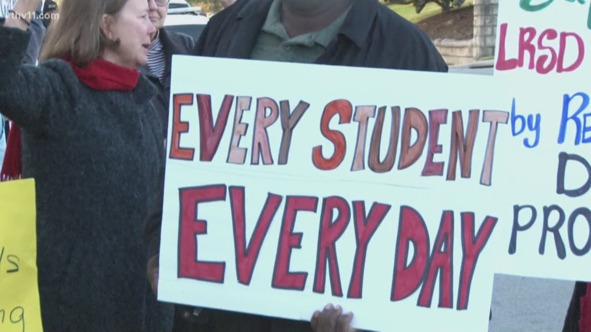 This morning the little rock school's coalition rallied at Martin Luther King Elementary School. As that contract deadline draws closer, they're continuing to push for action.