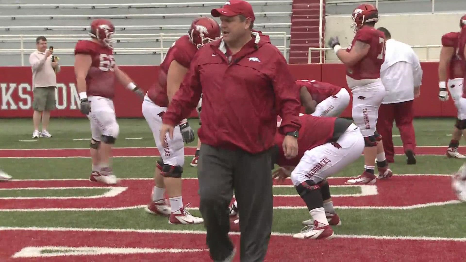 Arkansas head football coach Sam Pittman was offered an offensive line coach position at Alabama, while on Brett Bielema's staff however, Pittman turned it down.
