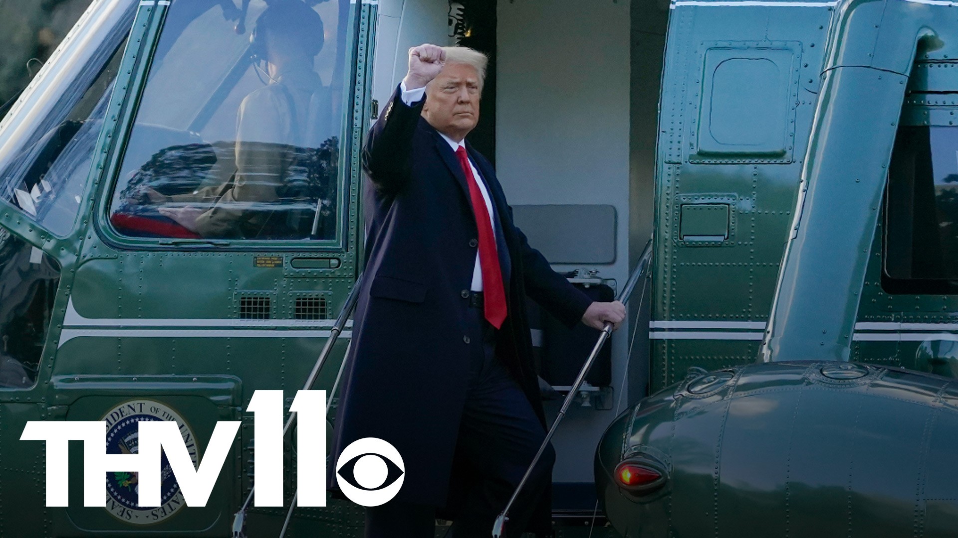President Donald Trump departed the White House for the last time as President of the United States