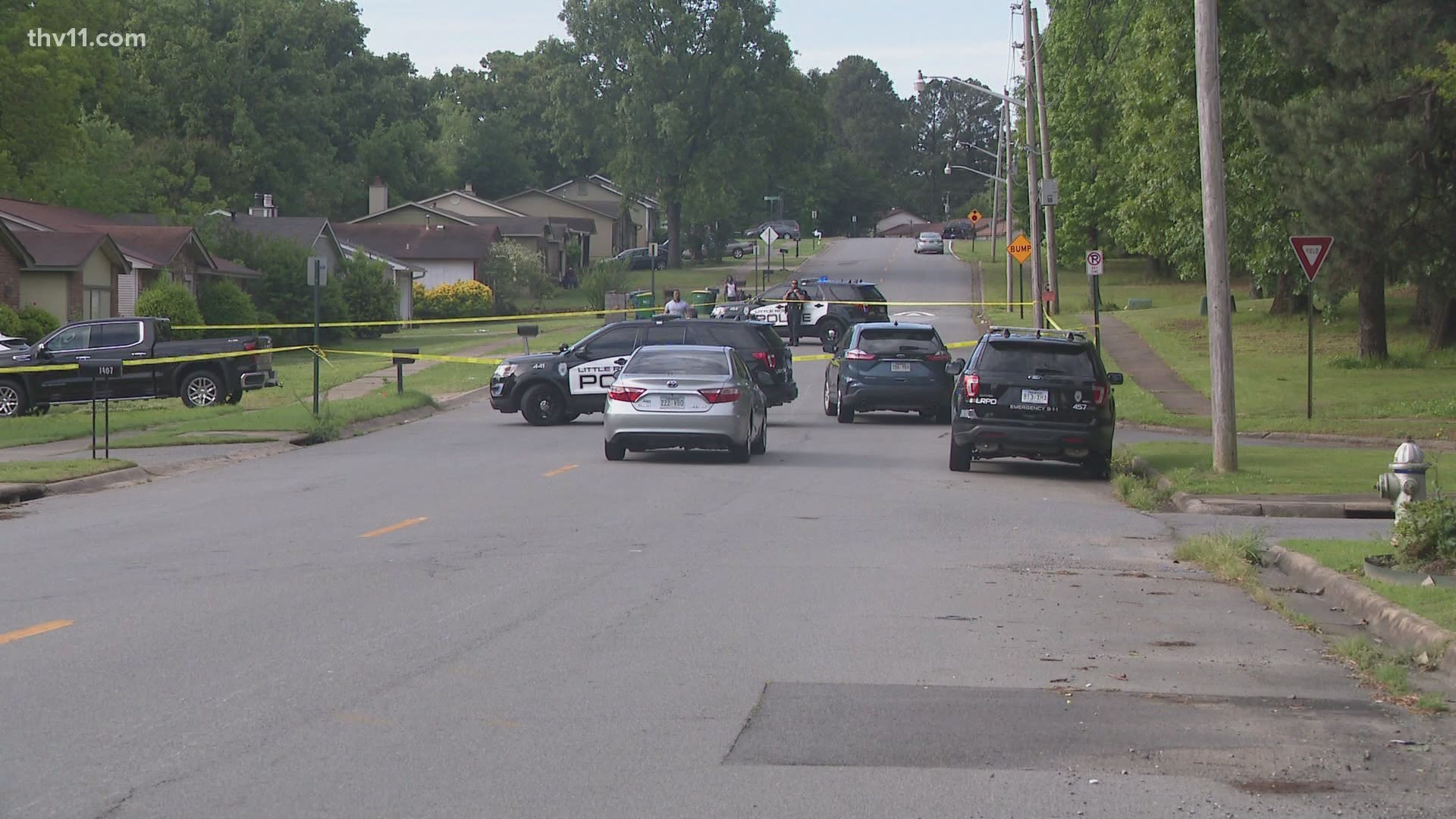 A pair of investigations are underway after a man was shot by a Little Rock police officer, who was being dragged down the road.
