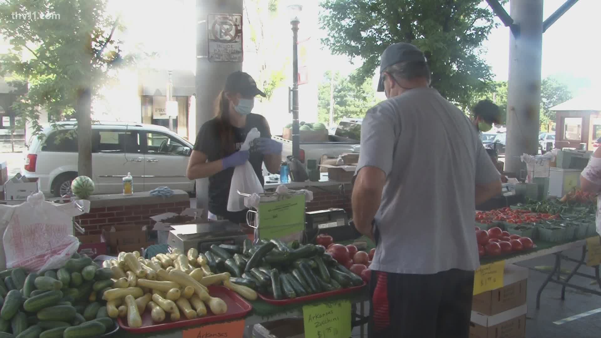 The Little Rock Farmer's Market is back at the River Market Pavilion.
