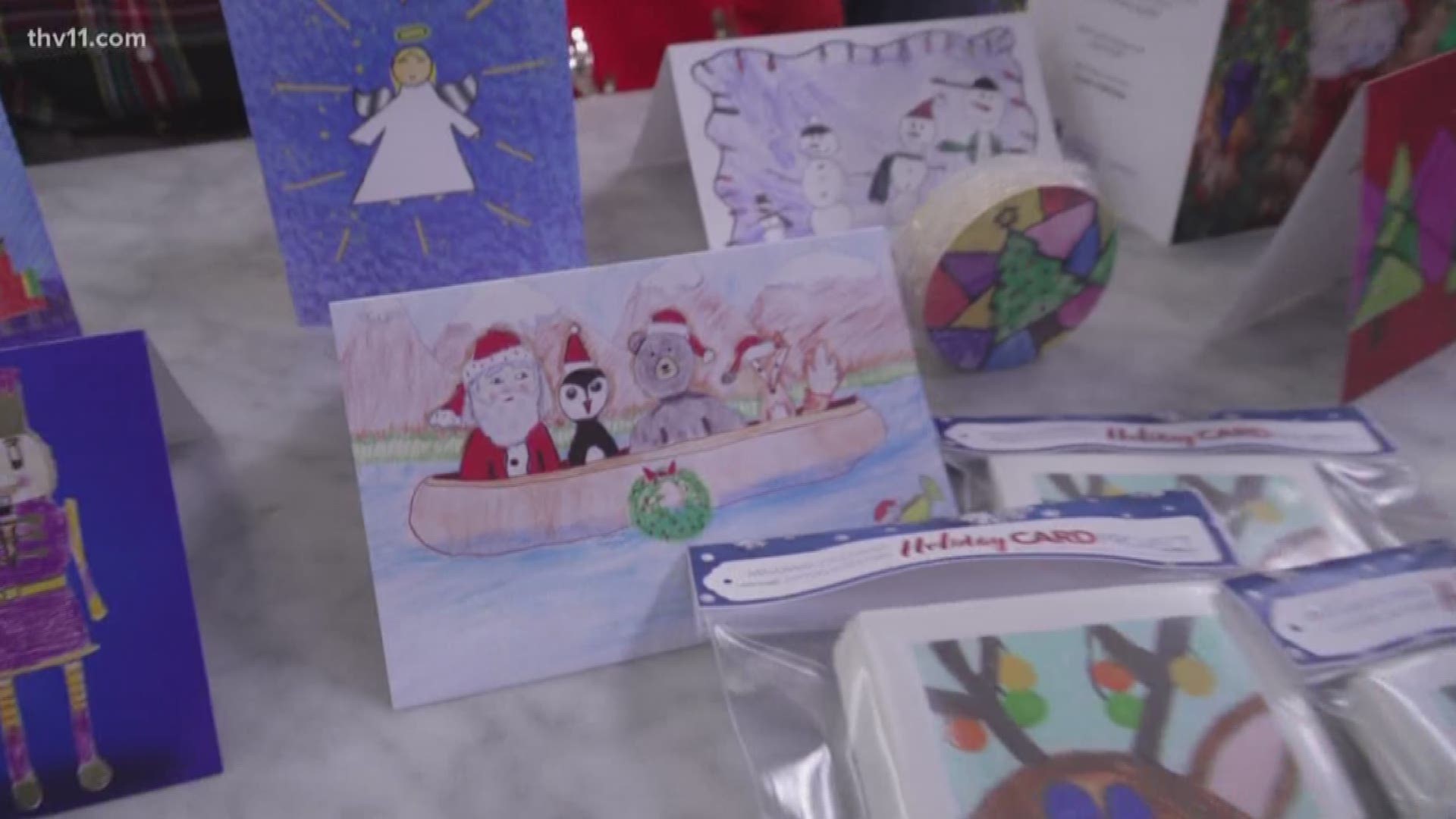 This year is the Arkansas Children's Hospital 51st Annual Holiday Card Project featuring current and former patient's artwork.