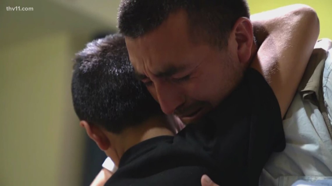WATCH: Father and son separated at border reunite in Arkansas after 326 days