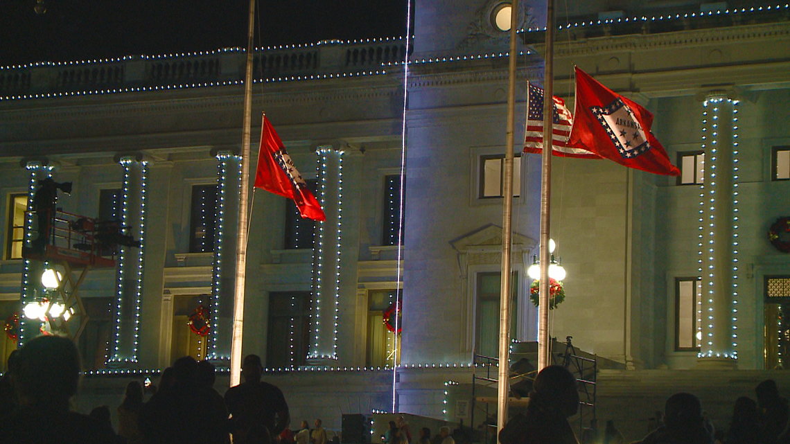 80th annual Arkansas State Capitol Lighting Ceremony honors nation's