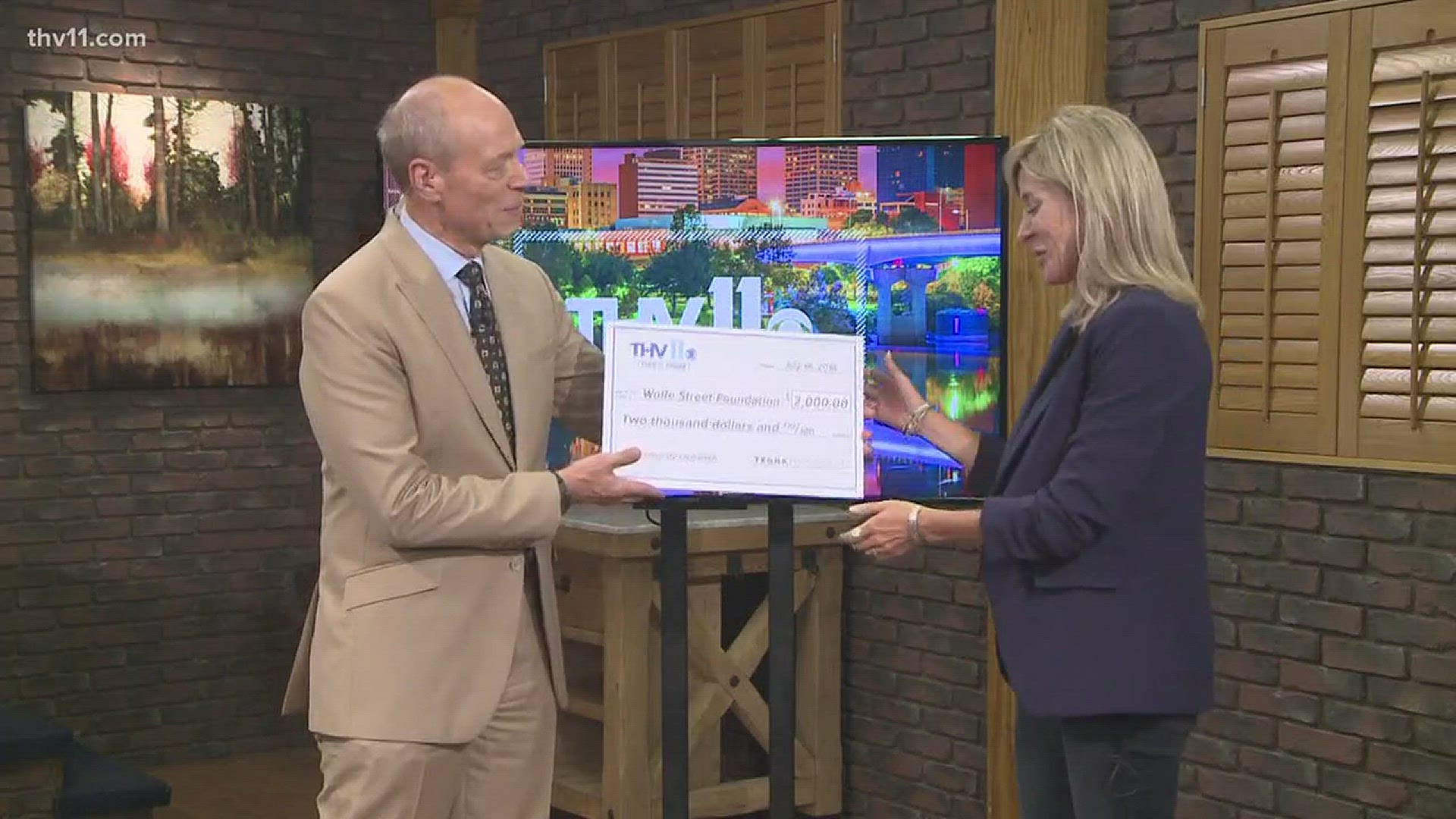 TEGNA donates $2,000 to the foundation, which is celebrating 35 years of helping people recover from addiction.