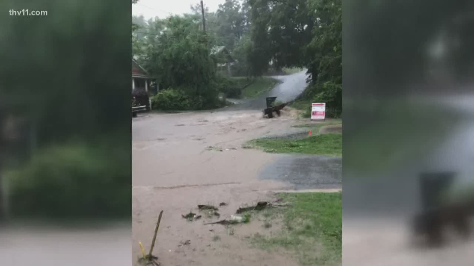 Residents reported creeks and streets overflowing, causing damage that insurance doesn't cover.