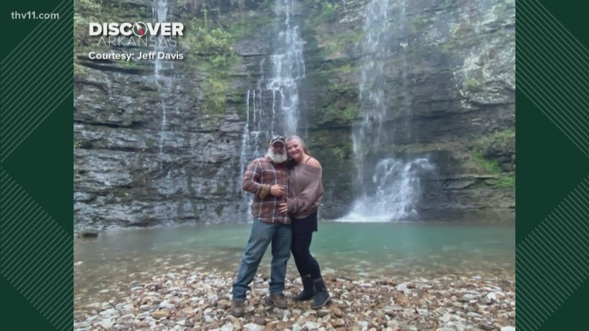 One Missouri couple tied the knot in front of Triple Falls Waterfall near Compton after Scott Langley said he saw photos from Google.